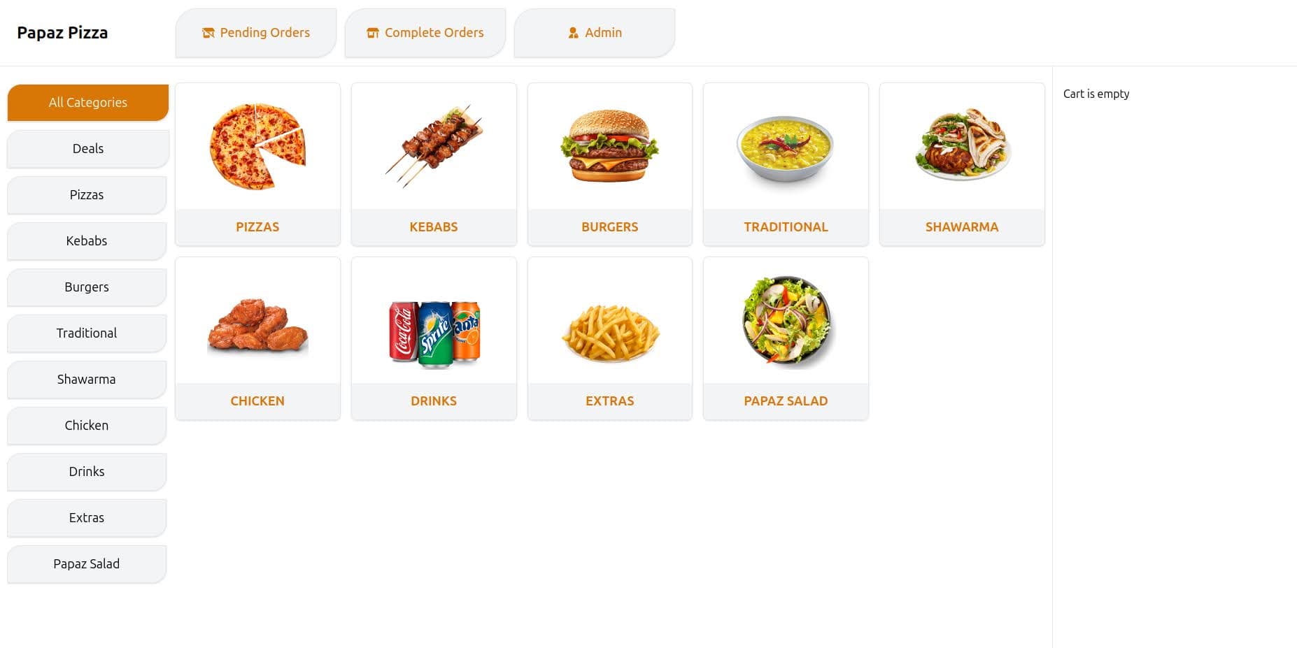 Papaz Pizza - A Restaurant Management System